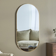120cm Nova Oval Aluminium Wall Mirror
